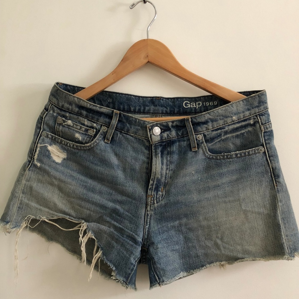 GAP Distressed Denim Cut-offs